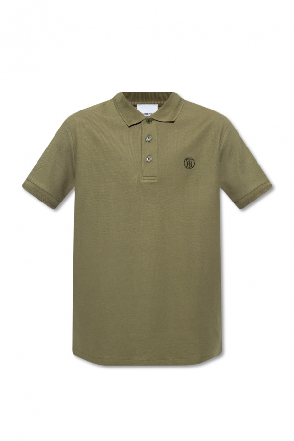 Olive green burberry shirt discount